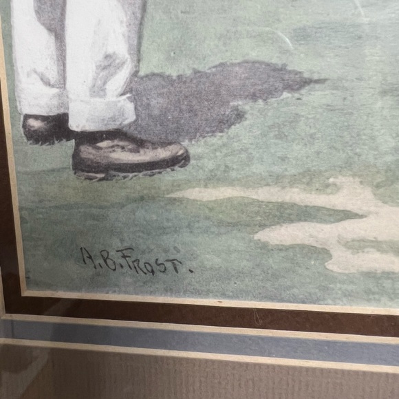 A. B. Frost Artwork - 2 pieces of vintage golf prints - Picture 5 of 7